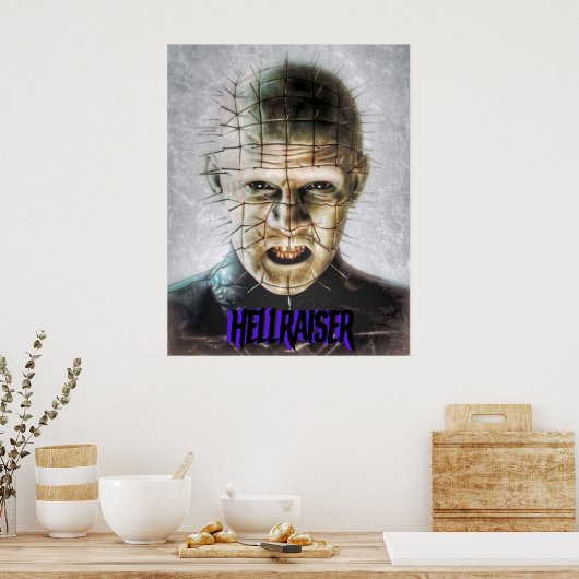 Hellraiser Pinhead Horror Poster (Küche)
