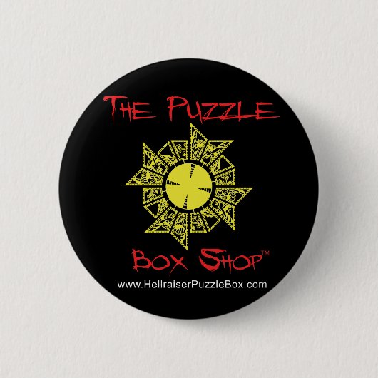 Hellraiser Puzzlespiel-Kasten Button (Vorderseite)