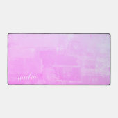 Hellrosa Abstrakt texturiert Schreibtischunterlage (Vorderseite)