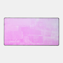 Hellrosa Abstrakt texturiert Schreibtischunterlage