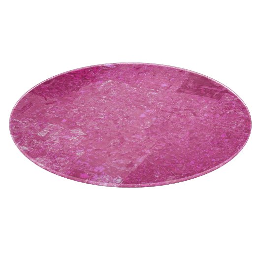 Hellrosa Abstraktes Mosaikglanz Schneidebrett (Ecke)