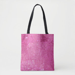 Hellrosa Abstraktes Mosaikglanz Tasche