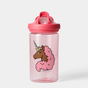 Hellrosa Afro Unicorn Trinkflasche