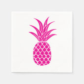 Hellrosa Ananas Napkin Serviette (Vorderseite)