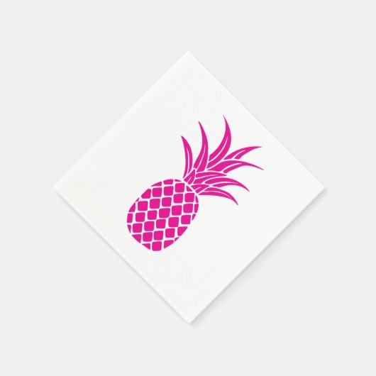 Hellrosa Ananas Napkin Serviette (Ecke)