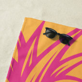 Hellrosa Ananas-Orangengelber Gradientenrücklauf Strandtuch (Beispiel)