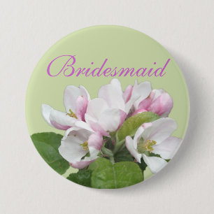 Hellrosa Apfelwein Blume Button