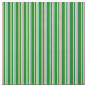 Hellrosa, Aquamarine und grüne Linien Stoff (Muster)