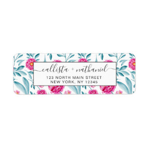 Hellrosa Aquamarines Watercolor Sommerblumenmuster