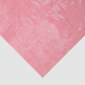 Hellrosa auf rosa Blumenmuster Seidenpapier (Ausschnitt)