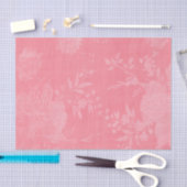 Hellrosa auf rosa Blumenmuster Seidenpapier (Handwerk)