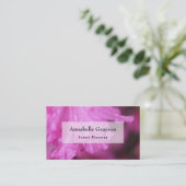 Hellrosa Azalea Foto mit Wassertropfen Visitenkarte (Stehend Vorderseite)