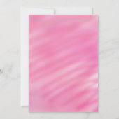 Hellrosa Babydusche Girl Einladung (Rückseite)