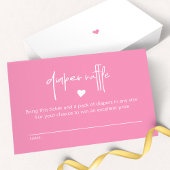 Hellrosa Babydusche Windelwaschmaschine Windelwann Mitteilungskarte