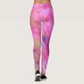 Hellrosa beeindruckende Kunst Leggings (Rückseite)