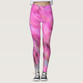 Hellrosa beeindruckende Kunst Leggings (Vorderseite)