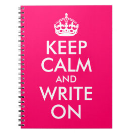 Hellrosa Behalte Ruhe und schreiben Notizblock