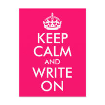 Hellrosa Behalte Ruhe und schreiben