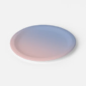 Hellrosa bis blaue Ombre Paper-Teller Pappteller (Schrägansicht)