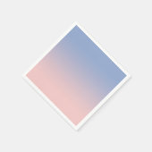 Hellrosa bis blauer Ombre Cocktail Papier Napkins Serviette (Ecke)