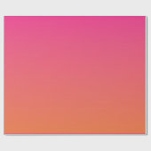Hellrosa bis orange glänzende Solid Geschenkpapier (Flach)