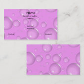 Hellrosa Blasen Visitenkarte (Vorne/Hinten)