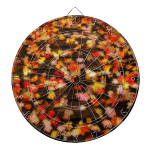 Hellrosa Blätter Dartscheibe