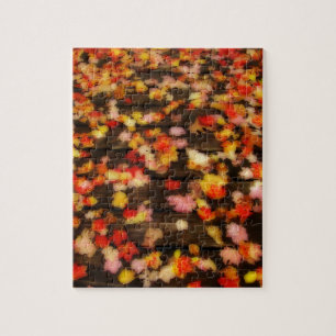 Hellrosa Blätter Puzzle