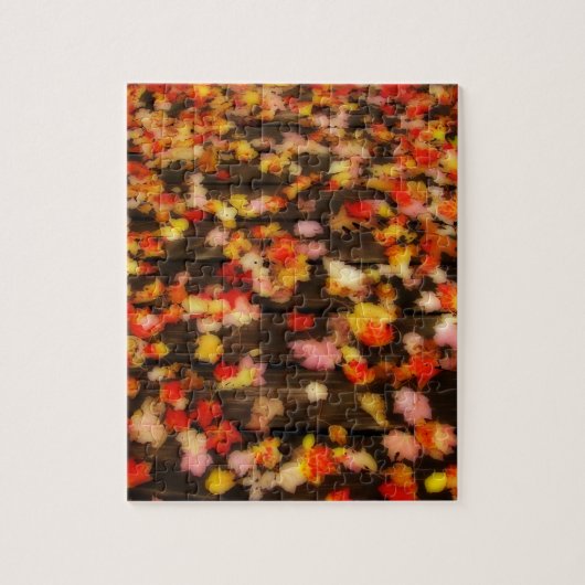 Hellrosa Blätter Puzzle (Vertikal)