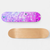 Hellrosa Blaue Sparkle Shatter Skateboard (Horizontal)