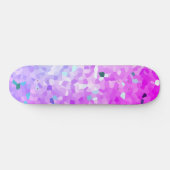 Hellrosa Blaue Sparkle Shatter Skateboard (Horizontal)