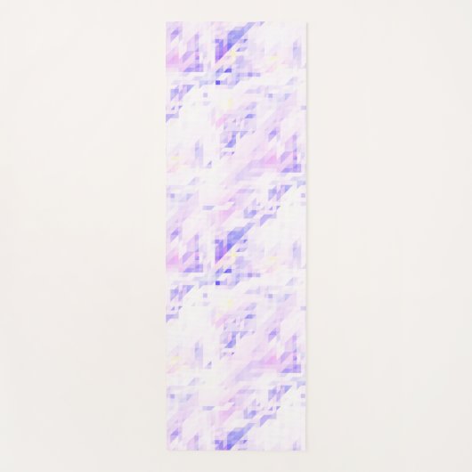 Hellrosa, blaue Yoga-Matte. Yogamatte (Vorderseite)