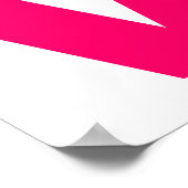 Hellrosa Blocktypografie-Liebe Poster (Ecke)