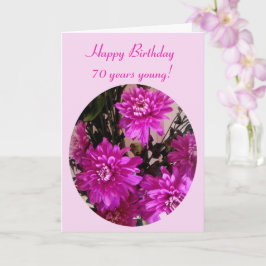 Hellrosa Blume Blumenalter Geburtstag Karte