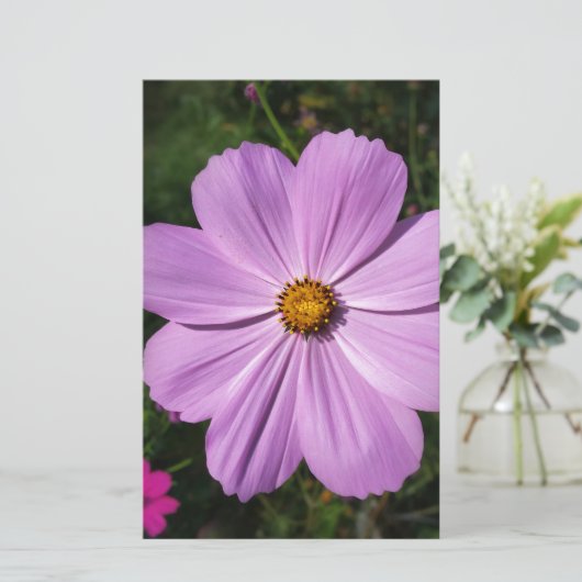 hellrosa Blume Briefpapier (Stehend Vorderseite)