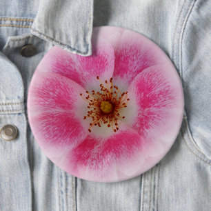 hellrosa Blume Button