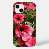 Hellrosa Blume Case-Mate iPhone Hülle (Rückseite)