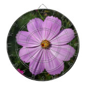 hellrosa Blume Dartscheibe (vorne)