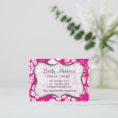 Hellrosa Blume des tropischen Hibiskus Visitenkarte (Stehend Vorderseite)