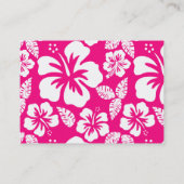 Hellrosa Blume des tropischen Hibiskus Visitenkarte (Rückseite)