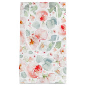 Hellrosa Blume Elegant Botanisch Niedlich Kleine Geschenktüte (Vorderseite)