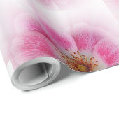 hellrosa Blume Geschenkpapier (Rolleneckpunkt)