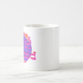 Hellrosa Blume Grafik Design Ich bin in einer Stim Kaffeetasse (Mittel)