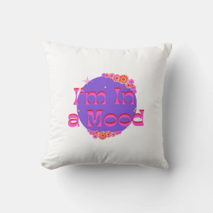 Hellrosa Blume Grafik Design Ich bin in einer Stim Kissen