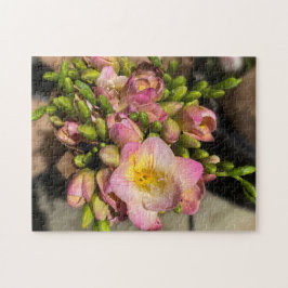 Hellrosa Blume Jigsaw Puzzle