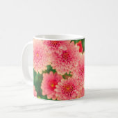 Hellrosa Blume Kaffeetasse (Vorderseite Links)