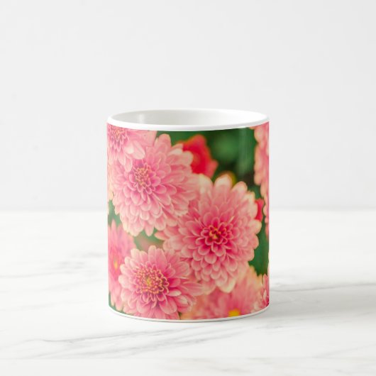 Hellrosa Blume Kaffeetasse (Mittel)