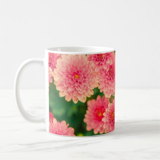 Hellrosa Blume Kaffeetasse (Links)