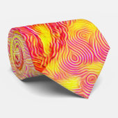 Hellrosa Blume Krawatte (Gerollt)