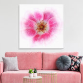 hellrosa Blume Leinwanddruck (Insitu (Wohnzimmer))